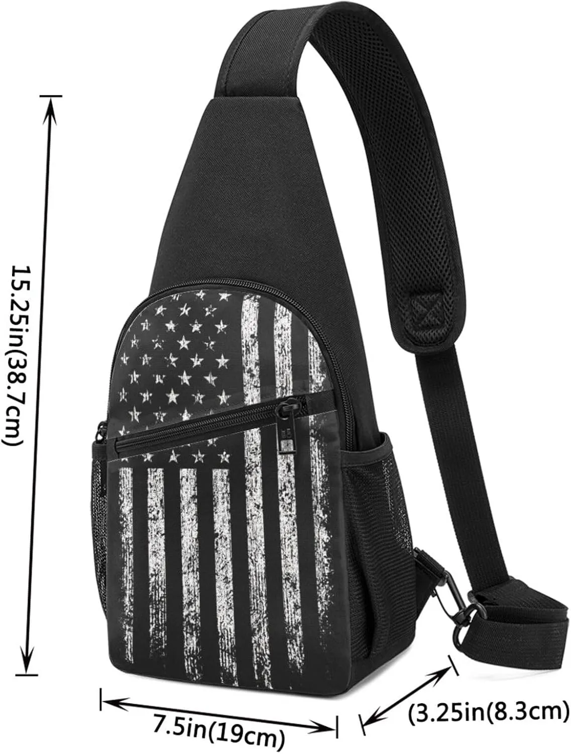 Alpaca Cactus Crossbody Chest Bag, Casual Backpack, Small Satchel, Multi-Functional Travel Hiking Backpacks