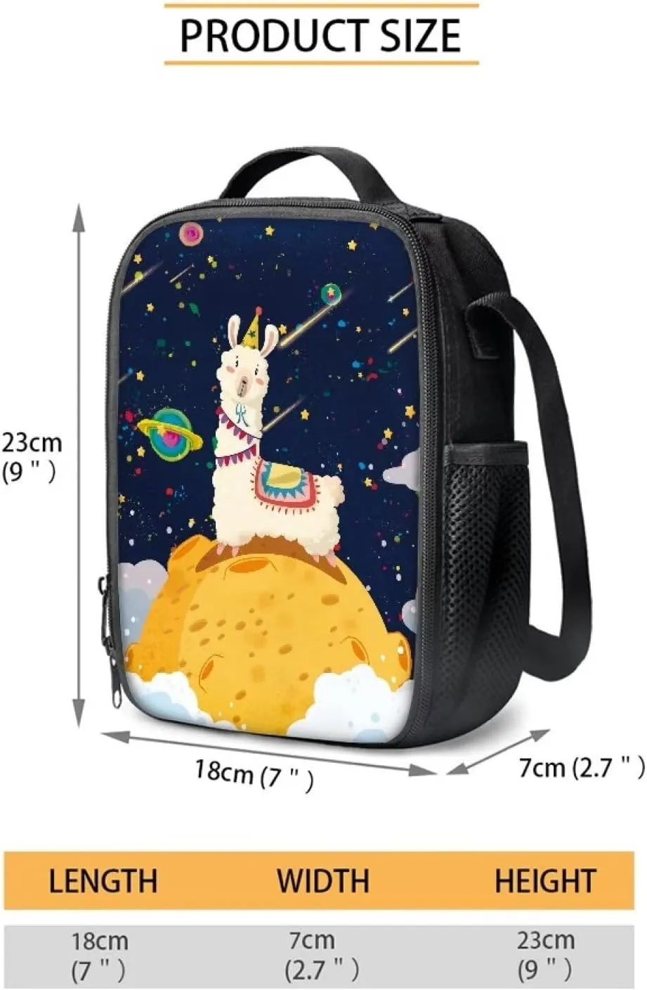 Alpaca School Bags for Girls 4-6 Set Toddler Girl Backpacks for 3 Year Old Elementary Schoolbag with Lunch Box Pencil Case Large Capacity Backpacks with Water Bottle Pocket