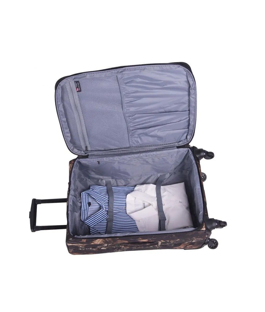 American Flyer Camo Green 5-Piece Spinner Luggage Set