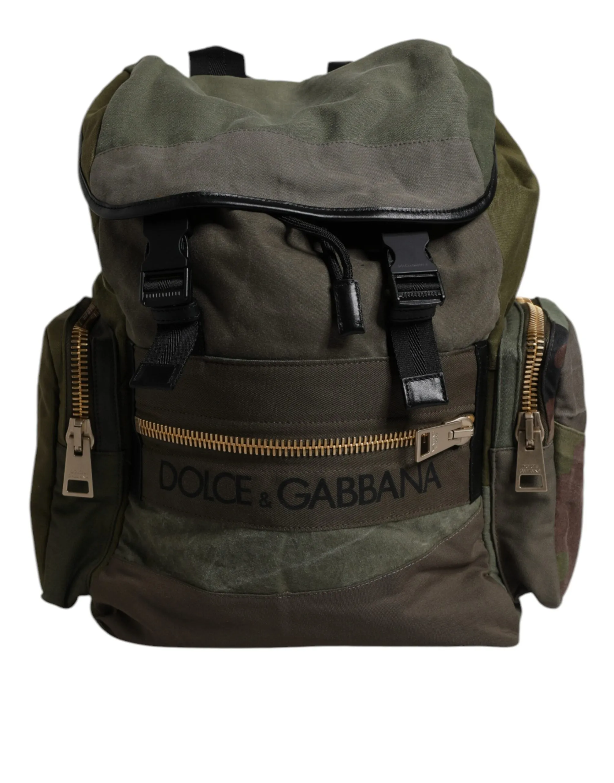 & Door-to-door delivery Bag Green Patchwork Plug-and-play Backpack Dolce Military School Gabbana