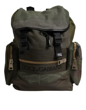 & Door-to-door delivery Bag Green Patchwork Plug-and-play Backpack Dolce Military School Gabbana