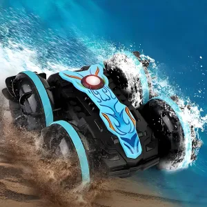 Amphibious Remote Control Car: 4WD 2.4 GHz RC Car Remote Control Boat，360°Rotation RC Stunt ，Pool Toys for Kids Ages 4-8 8-12 Boys Girls Gifts