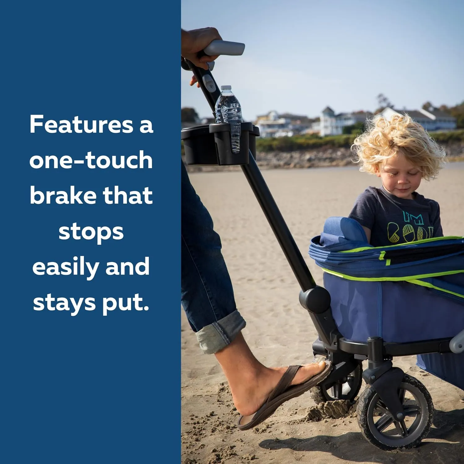 Anthem2 2-Seat All-Terrain Wagon Stroller with Easy Push and Pull, Removable XL Canopies, and Sturdy, Safe Folding for Storage and Transport, Neon Indigo