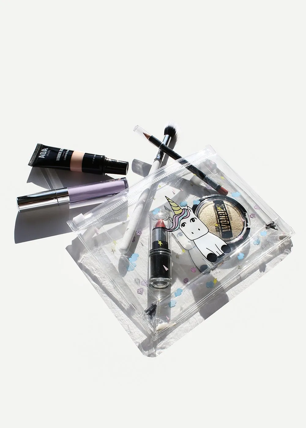 AOA Clear Makeup Pouch - Unicorn