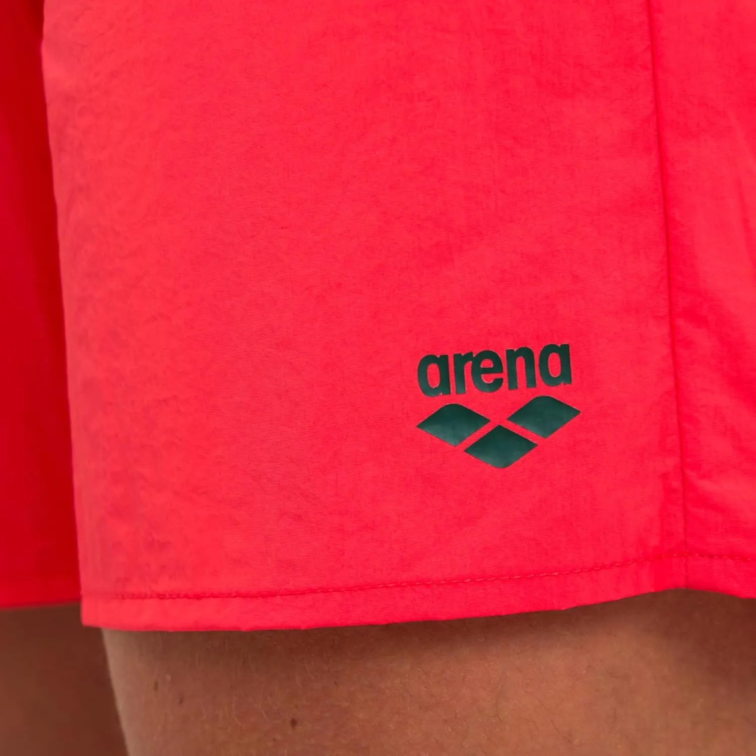 ARENA Men's Icons Solid Beach Short Boxers Swimming Bermuda with Mesh Inner Brief, Side Pockets, Pool Beach Vacation Swimsuit