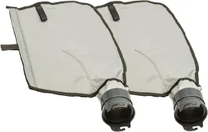 ATIE Pool Cleaner Gray Fine Mesh Bag with Hook and Loop Fastener Enclosure for Pentair Kreepy Krauly Legend, Platinum Pool Cleaner Debris Bags 360009/EU16G with Snaplock - Gray (2 Pack)