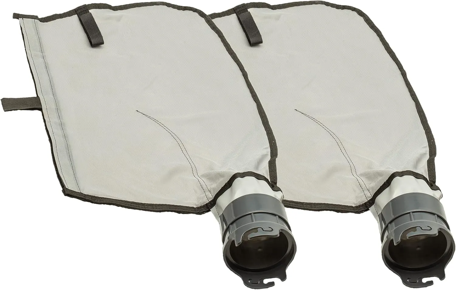 ATIE Pool Cleaner Gray Fine Mesh Bag with Hook and Loop Fastener Enclosure for Pentair Kreepy Krauly Legend, Platinum Pool Cleaner Debris Bags 360009/EU16G with Snaplock - Gray (2 Pack)