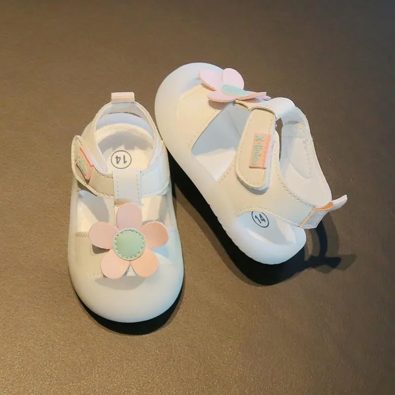 Baby Summer Sandals Breathable Mesh Rubber Sole Non-Slip Outdoor Shoes for Boys and Girls 9-30 Months