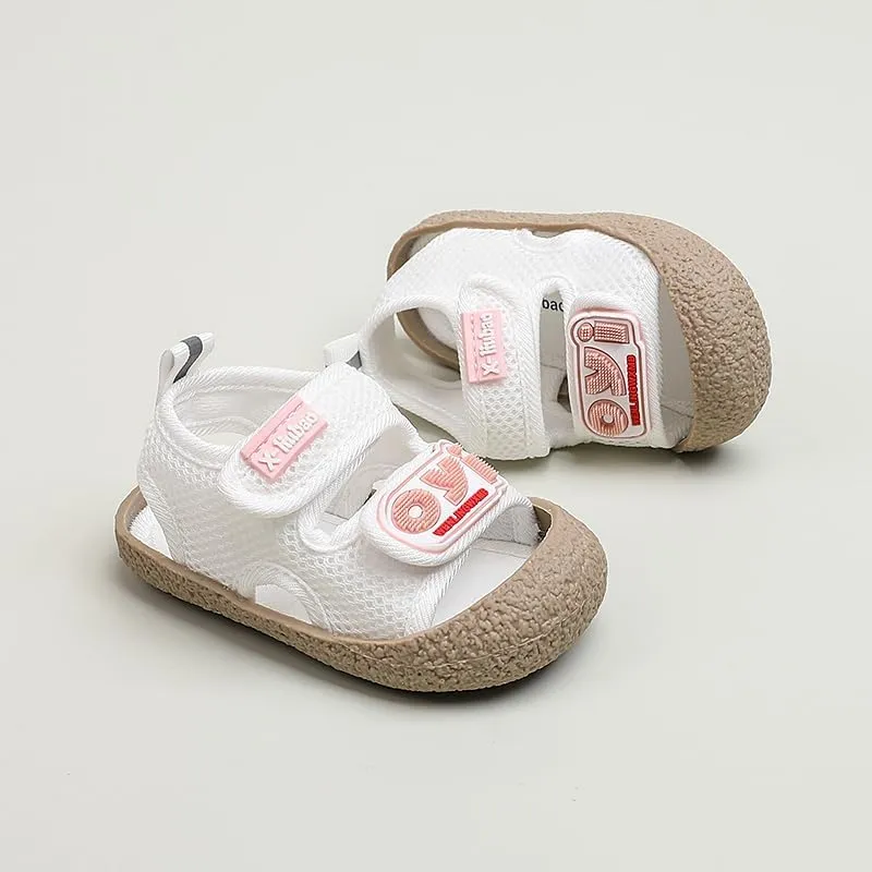 Baby Summer Sandals Breathable Mesh Rubber Sole Non-Slip Outdoor Shoes for Boys and Girls 9-30 Months