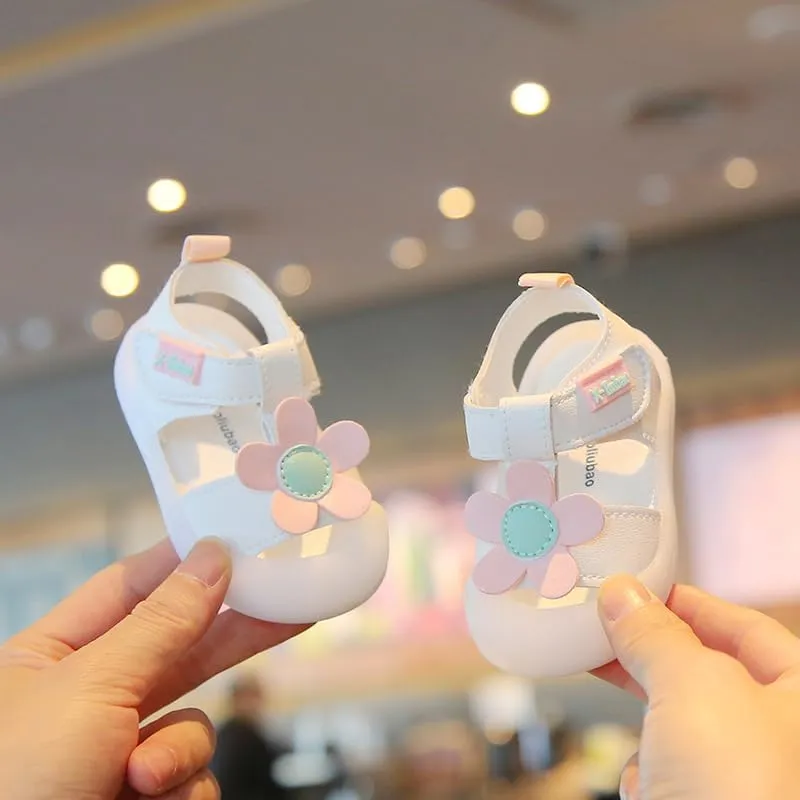 Baby Summer Sandals Breathable Mesh Rubber Sole Non-Slip Outdoor Shoes for Boys and Girls 9-30 Months