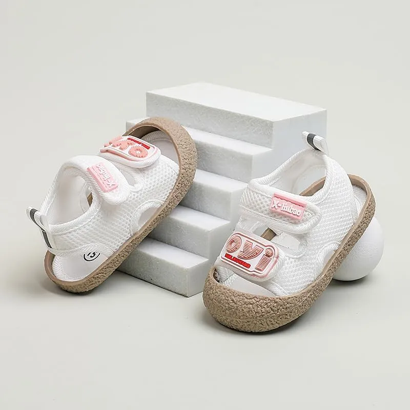 Baby Summer Sandals Breathable Mesh Rubber Sole Non-Slip Outdoor Shoes for Boys and Girls 9-30 Months
