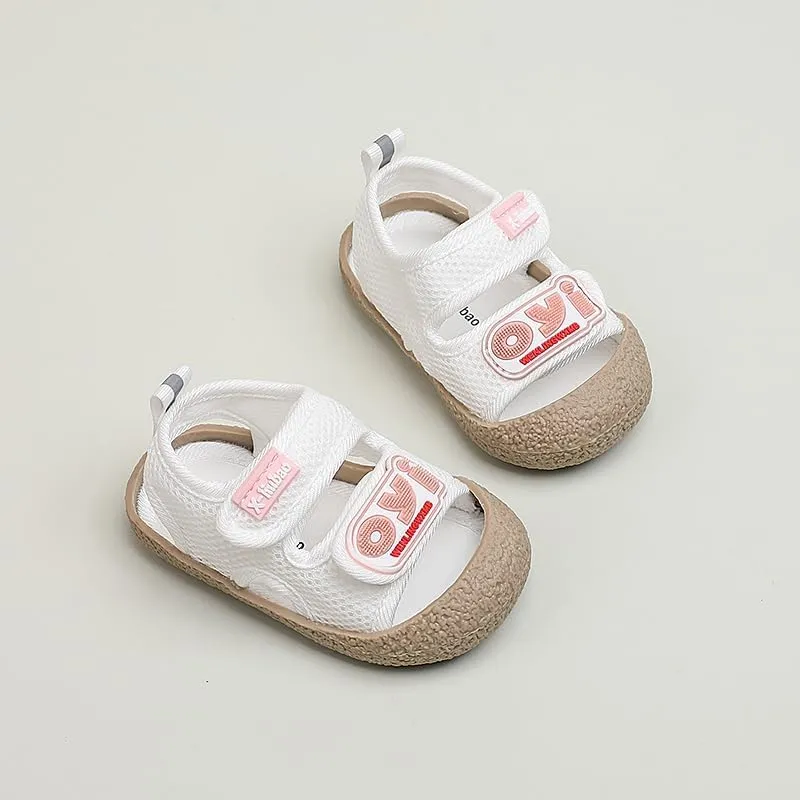 Baby Summer Sandals Breathable Mesh Rubber Sole Non-Slip Outdoor Shoes for Boys and Girls 9-30 Months