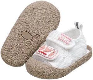 Baby Summer Sandals Breathable Mesh Rubber Sole Non-Slip Outdoor Shoes for Boys and Girls 9-30 Months