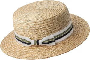 BABYOND Mens Brim Boater Hat Gatsby Straw Panama Hat Fedora Summer Beach Sun Hat 20s Costume Accessories