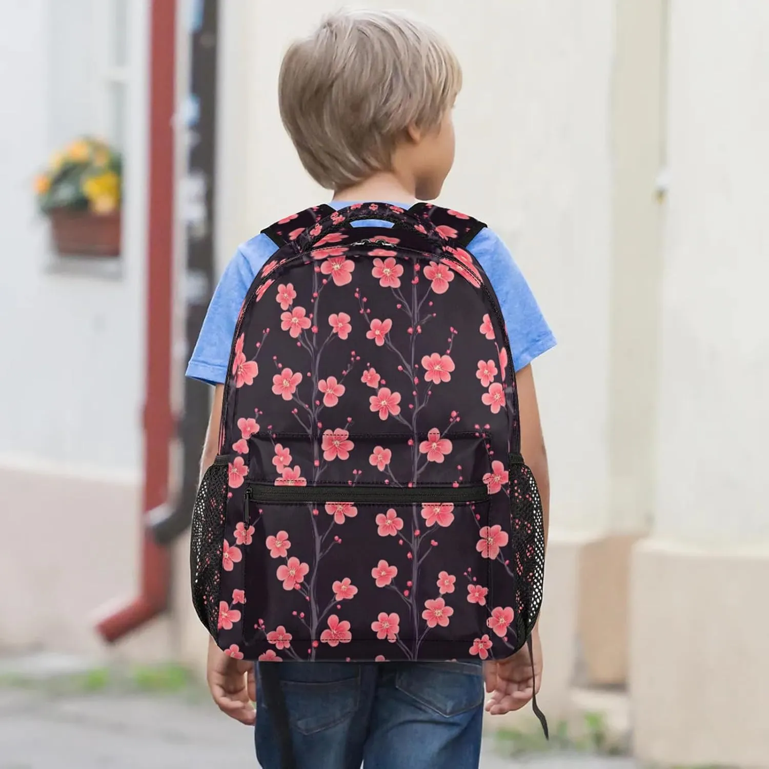 Backpack Beautiful Plum Blossom Book Bags Laptop Backpacks Lightweight Multipurpose Daypack for Men Women Travel Hiking