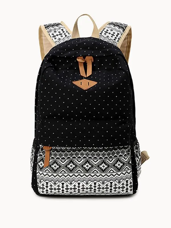 Backpack Free international delivery School Cute Minimalistic Canvas