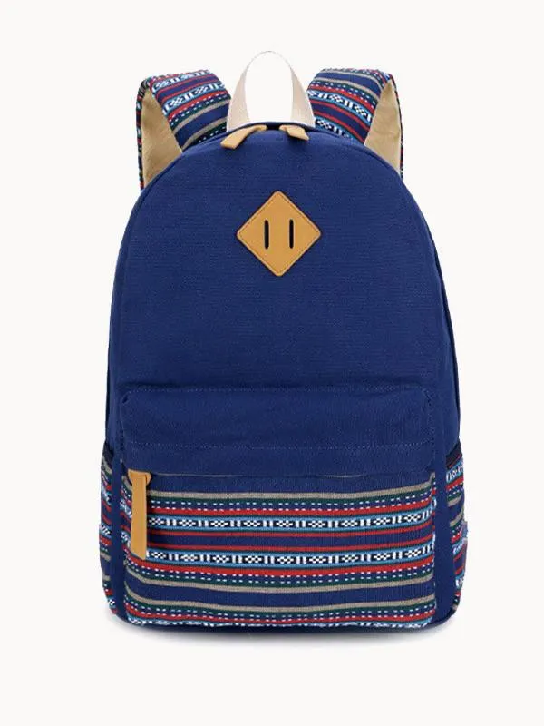 Backpack Free international delivery School Cute Minimalistic Canvas