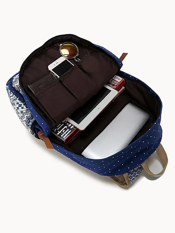 Backpack Free international delivery School Cute Minimalistic Canvas