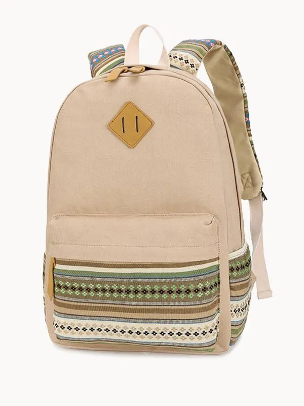 Backpack Free international delivery School Cute Minimalistic Canvas