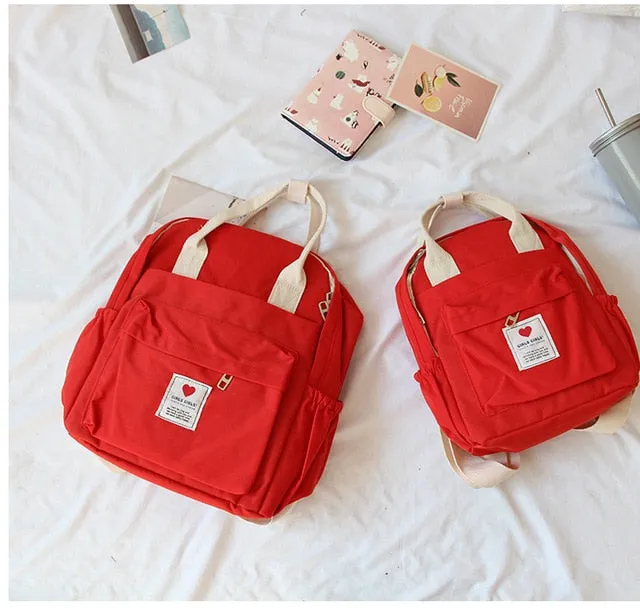 backpack soft Harajuku ins Korea female Japanese Artificial intelligence purple lovely student fresh backpack Invitation-only deal ulzzang bag small South