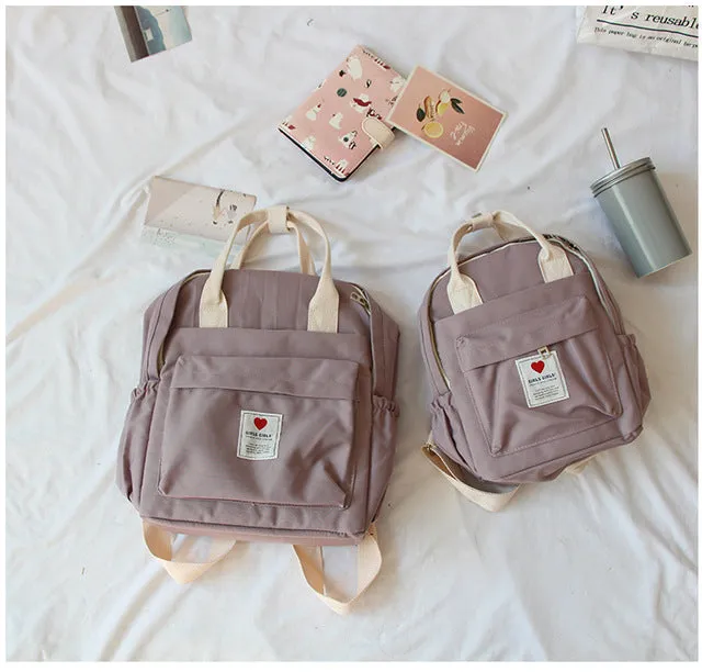 backpack soft Harajuku ins Korea female Japanese Artificial intelligence purple lovely student fresh backpack Invitation-only deal ulzzang bag small South