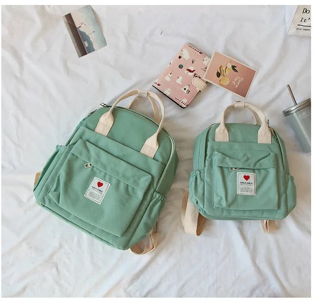 backpack soft Harajuku ins Korea female Japanese Artificial intelligence purple lovely student fresh backpack Invitation-only deal ulzzang bag small South