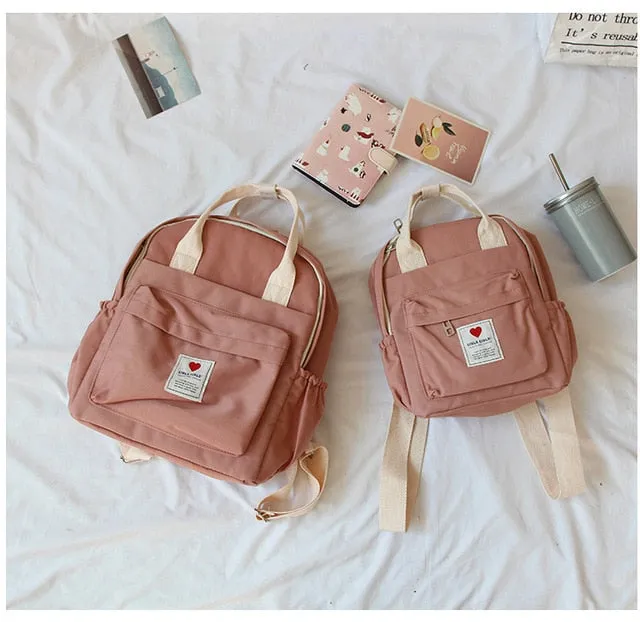 backpack soft Harajuku ins Korea female Japanese Artificial intelligence purple lovely student fresh backpack Invitation-only deal ulzzang bag small South
