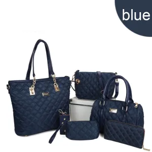Bag Bag Crossbody Brand Purple Shoulder Handbag Technologically advanced Interactive 6pcs Set Women Female Bag Nylon Messenger Clutch Bags Purse Blue Fashion Totes