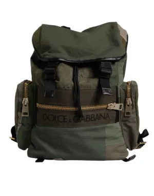 Bag Convenient delivery & Dolce Green Patchwork Unbeatable assortment School Backpack Military Gabbana
