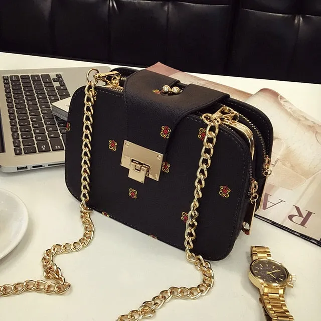 Bag Handbags 2019 Ladies Designer With Clutch Fashion Flap Shoulder Metal Bag Price-conscious New Bags Women Buckle Strap Timely delivery Chain Messenger Spring
