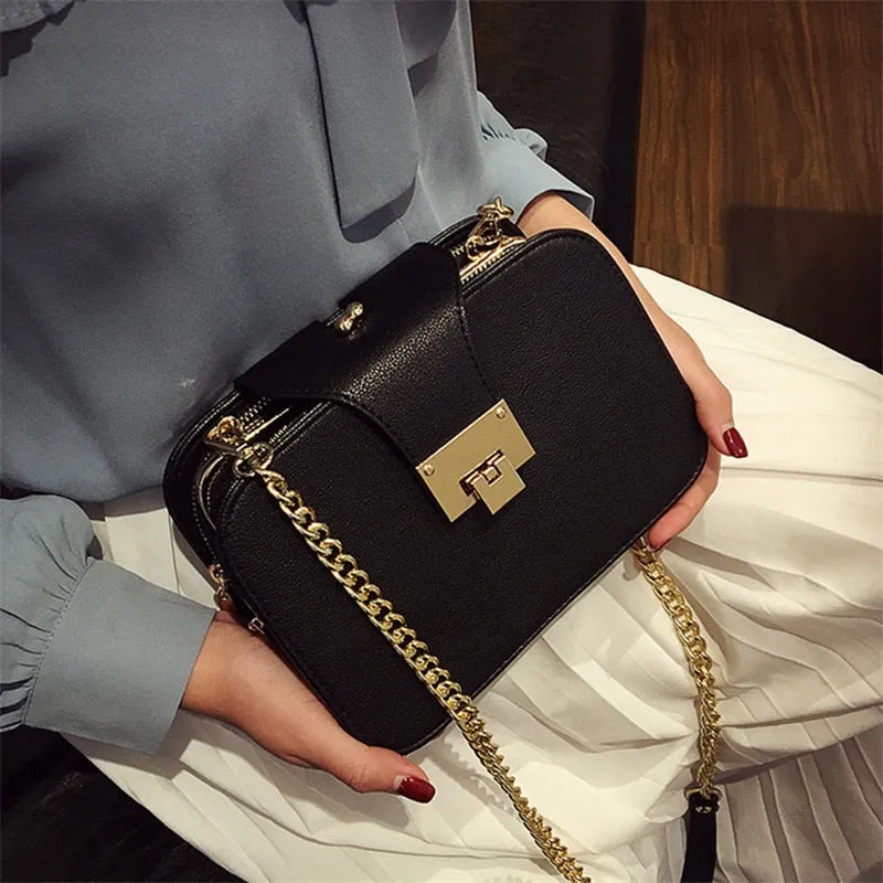 Bag Handbags 2019 Ladies Designer With Clutch Fashion Flap Shoulder Metal Bag Price-conscious New Bags Women Buckle Strap Timely delivery Chain Messenger Spring