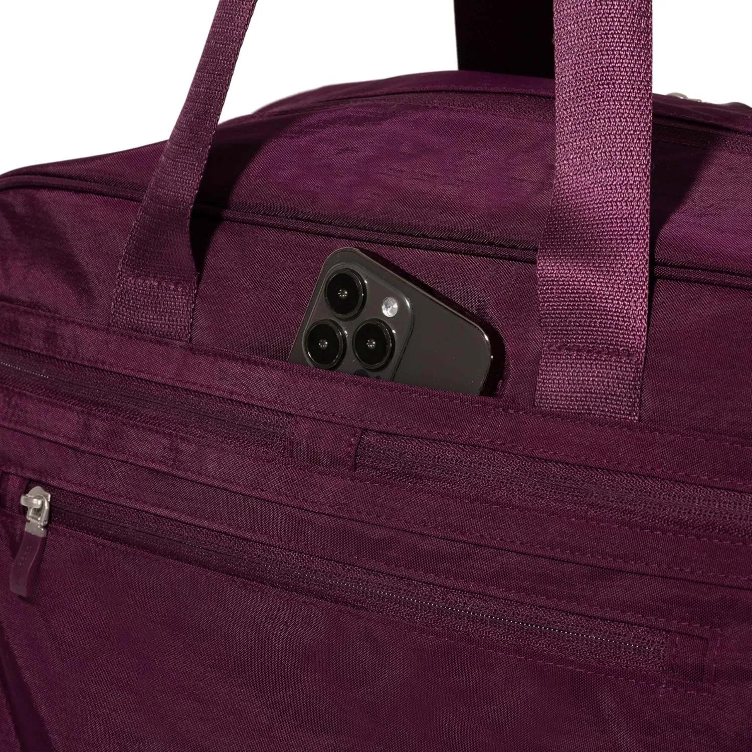 Baggallini Weekender Expandable Duffel - Lightweight 11x17 Inch Overnight Travel Bag