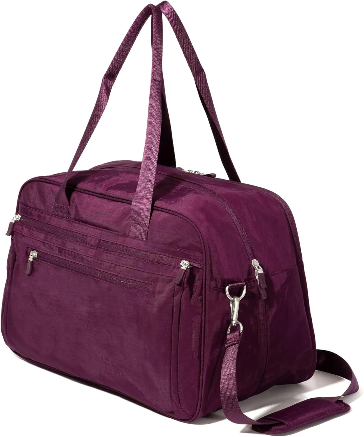 Baggallini Weekender Expandable Duffel - Lightweight 11x17 Inch Overnight Travel Bag