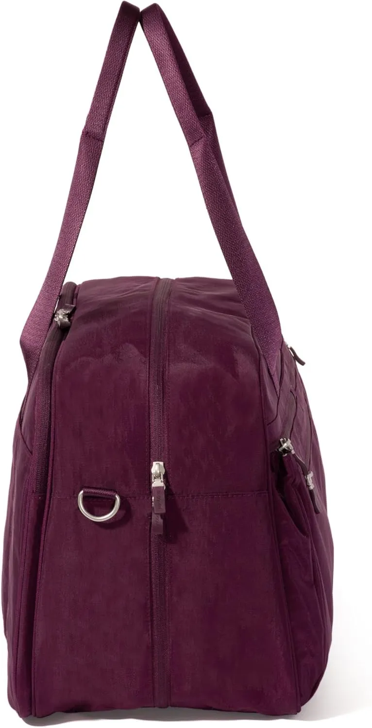 Baggallini Weekender Expandable Duffel - Lightweight 11x17 Inch Overnight Travel Bag