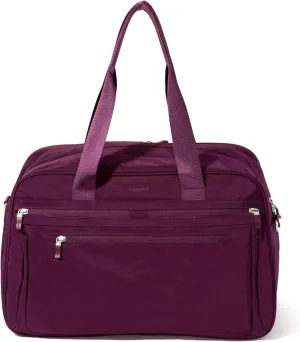 Baggallini Weekender Expandable Duffel - Lightweight 11x17 Inch Overnight Travel Bag