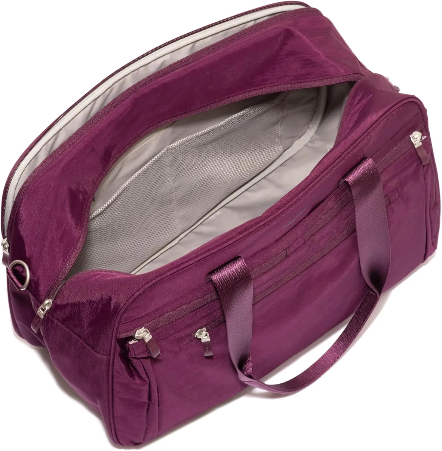 Baggallini Weekender Expandable Duffel - Lightweight 11x17 Inch Overnight Travel Bag
