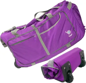 Bago Rolling Duffle Bag with Wheels - 30" 100L Foldable Weekender Bag, Waterproof Travel Duffel Bag, Heavy Duty lightWeight Duffle Bag for Traveling, Rolling Duffel Bag with Wheels (Purple2023)
