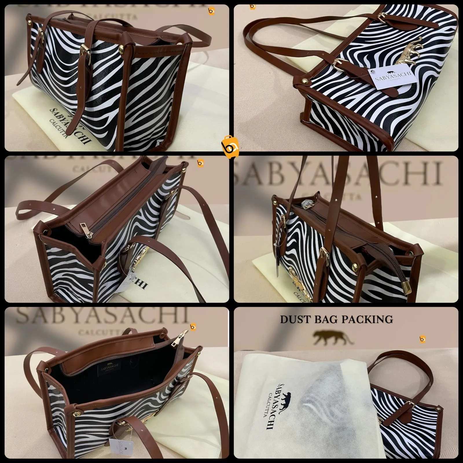 Bags in Zebra Print