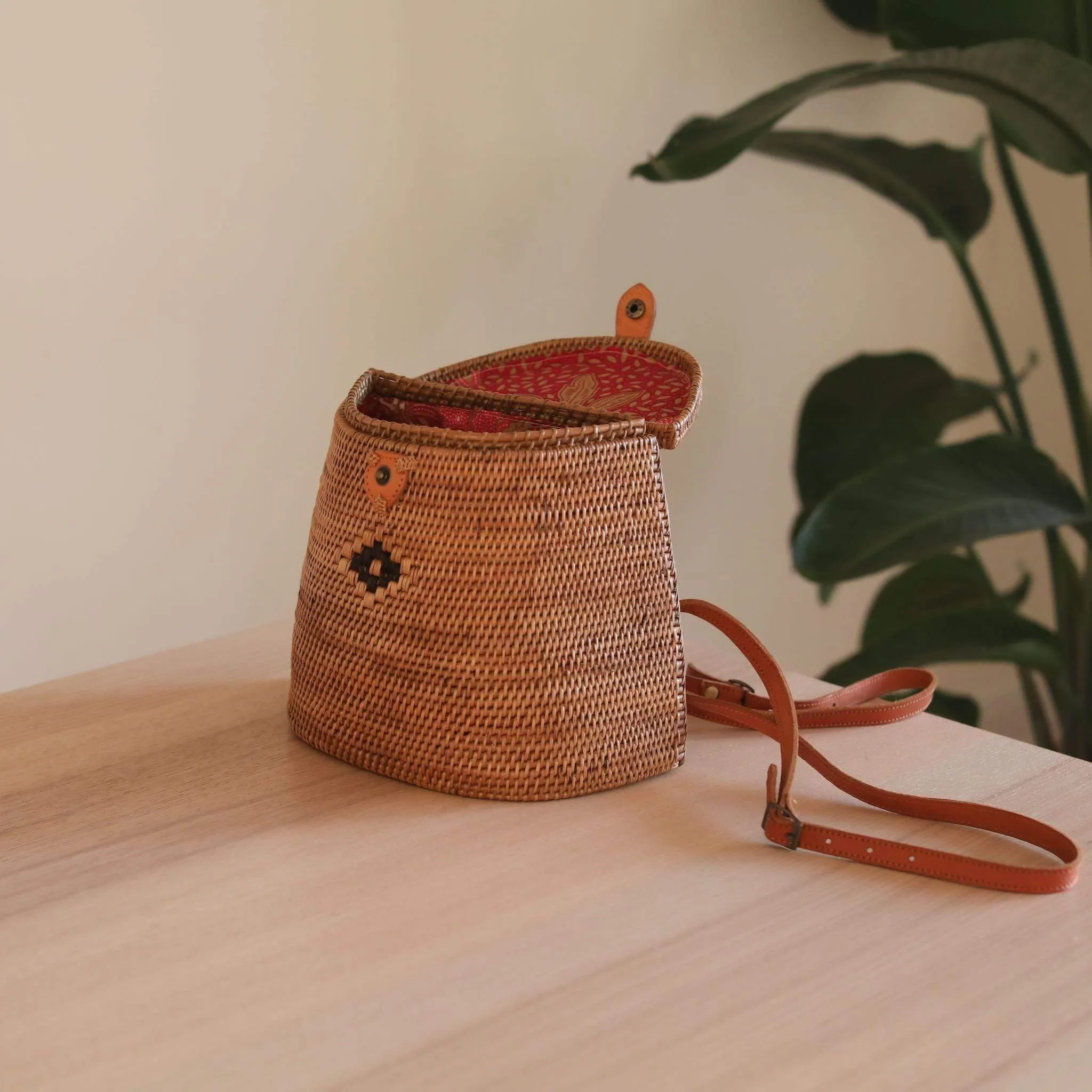 Bali Rattan Mini Backpack