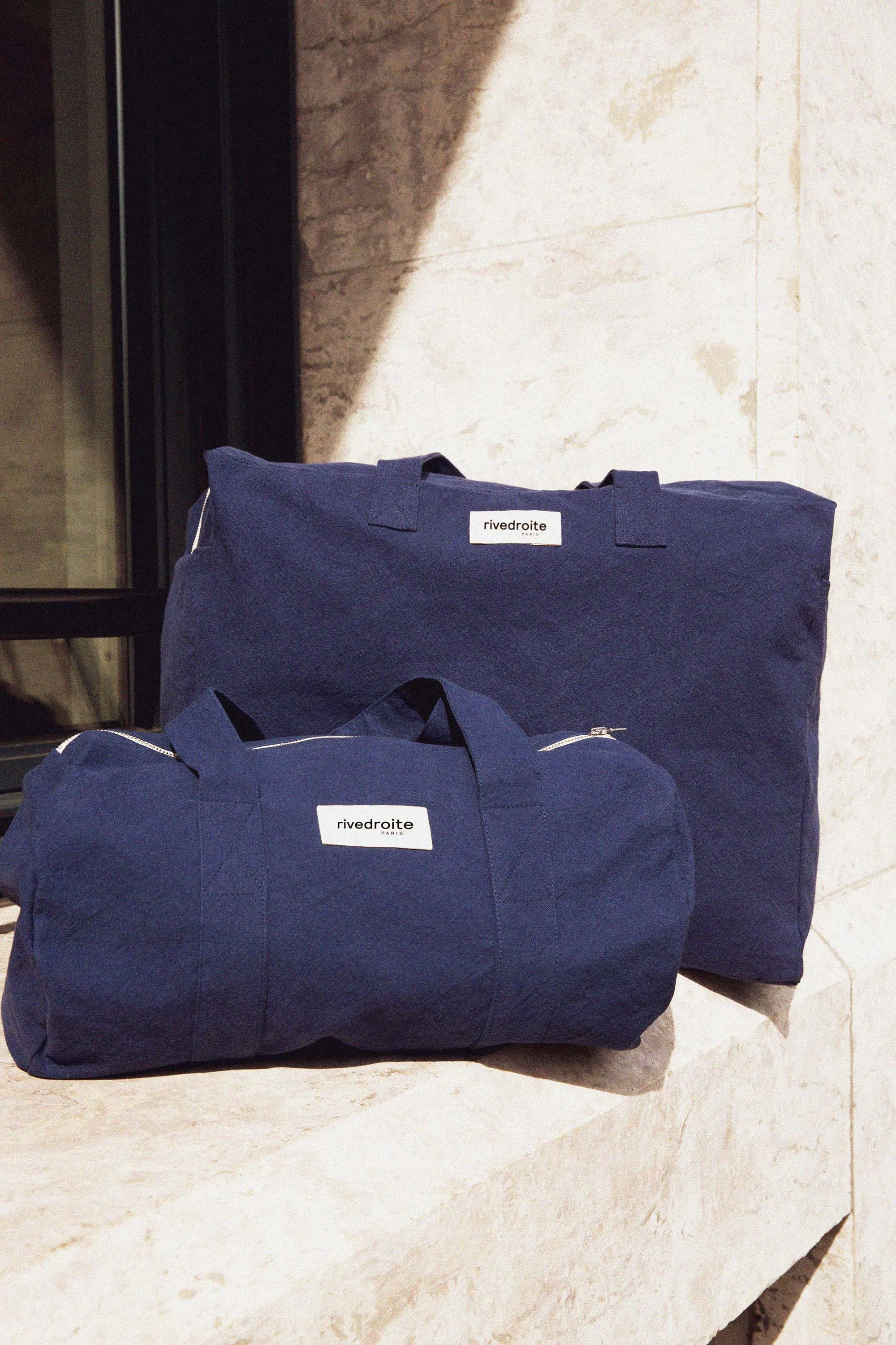 Ballu the small duffel bag - Recycled cotton Midnight Blue