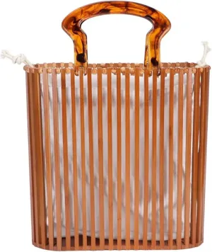 Bamboo Woven Bag Creative Bag Rattan Beach Bag Bamboo Basket Bag Women Bags Beach Vacation Bag