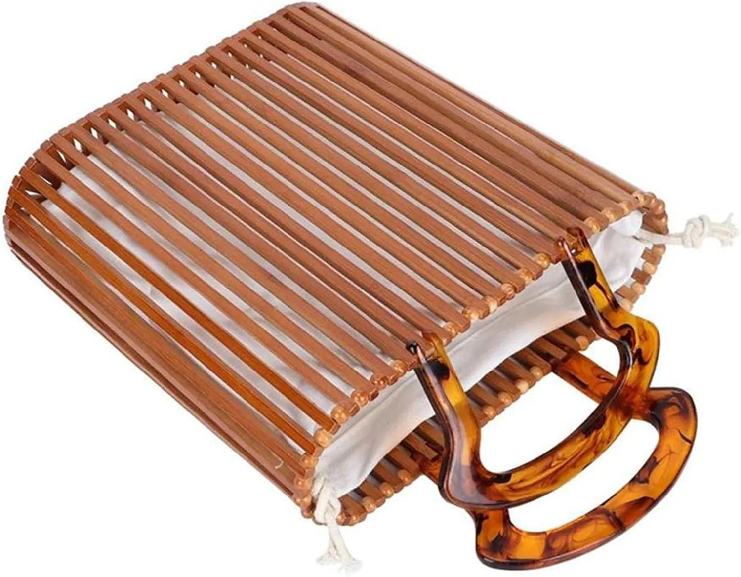 Bamboo Woven Bag Creative Bag Rattan Beach Bag Bamboo Basket Bag Women Bags Beach Vacation Bag