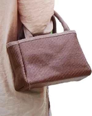 Bamboo Woven Bag Rattan Small Bag Women's Handbag Tote Bag Straw Bag Beach Vacation Bag