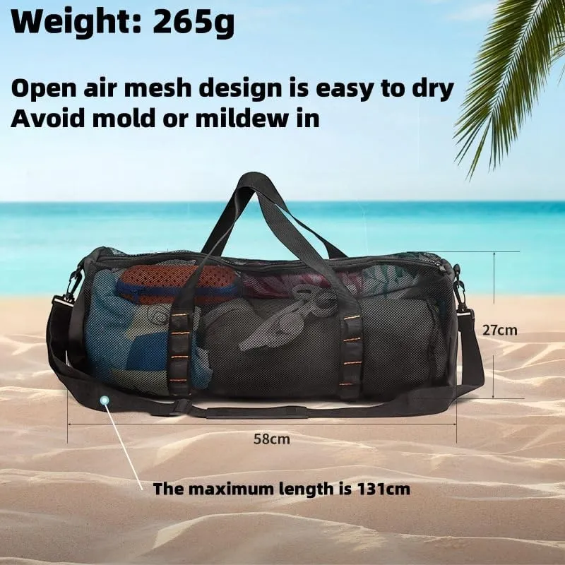 Beach Bag - Mesh Beach Handbag Suitable for Women's Various Holiday Gifts, Suitable for Beach Vacation, Swimming Pool Travel