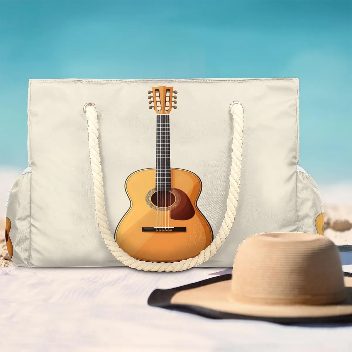 Beach Bags for Women, Large Waterproof Beach Tote Bag for Gym Grocery Travel