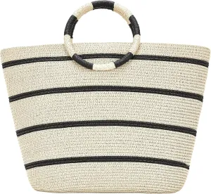 Beach Bags for Women Straw Tote Bag Summer Beach Bag Large Woven Straw Bag for Beach Vacation Holiday