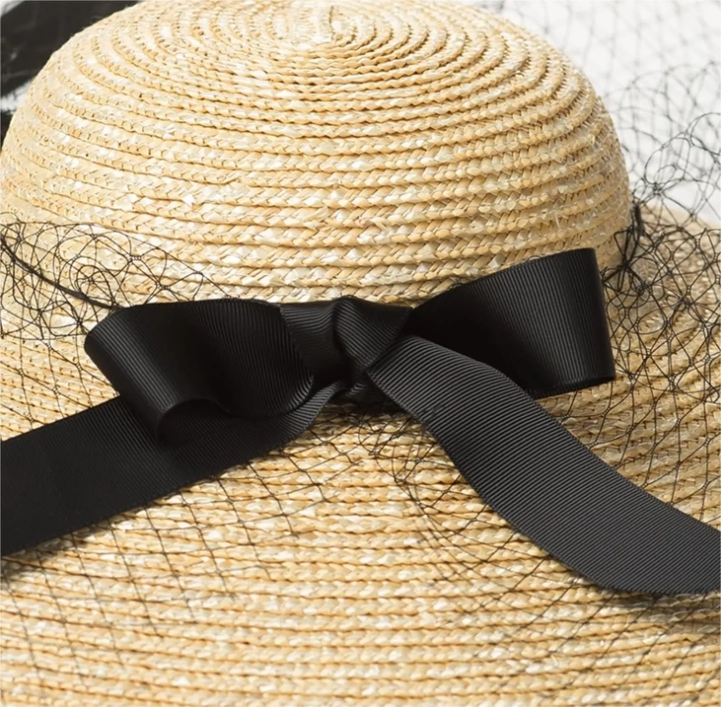 Beach Hat for Women Sun Hat Women's Wide Brim Beach Hat UV-Proof Straw Hats Summer Sunscreen Straw Hat