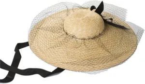 Beach Hat for Women Sun Hat Women's Wide Brim Beach Hat UV-Proof Straw Hats Summer Sunscreen Straw Hat