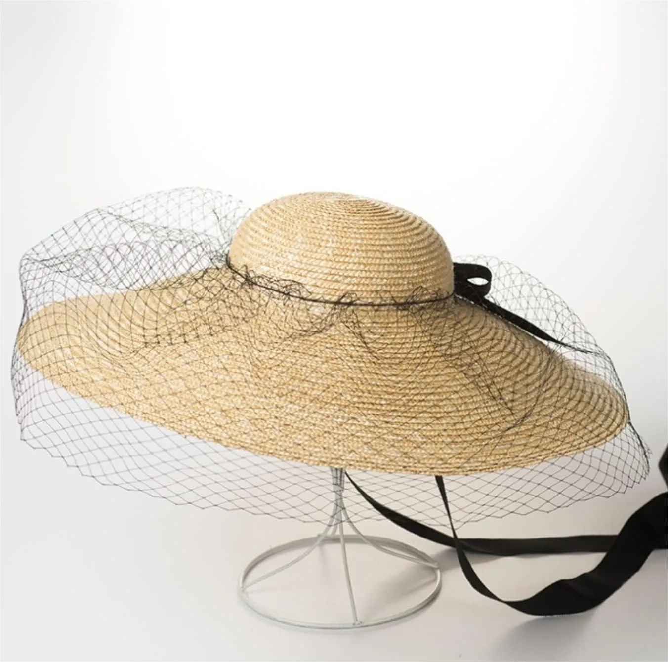 Beach Hat for Women Sun Hat Women's Wide Brim Beach Hat UV-Proof Straw Hats Summer Sunscreen Straw Hat