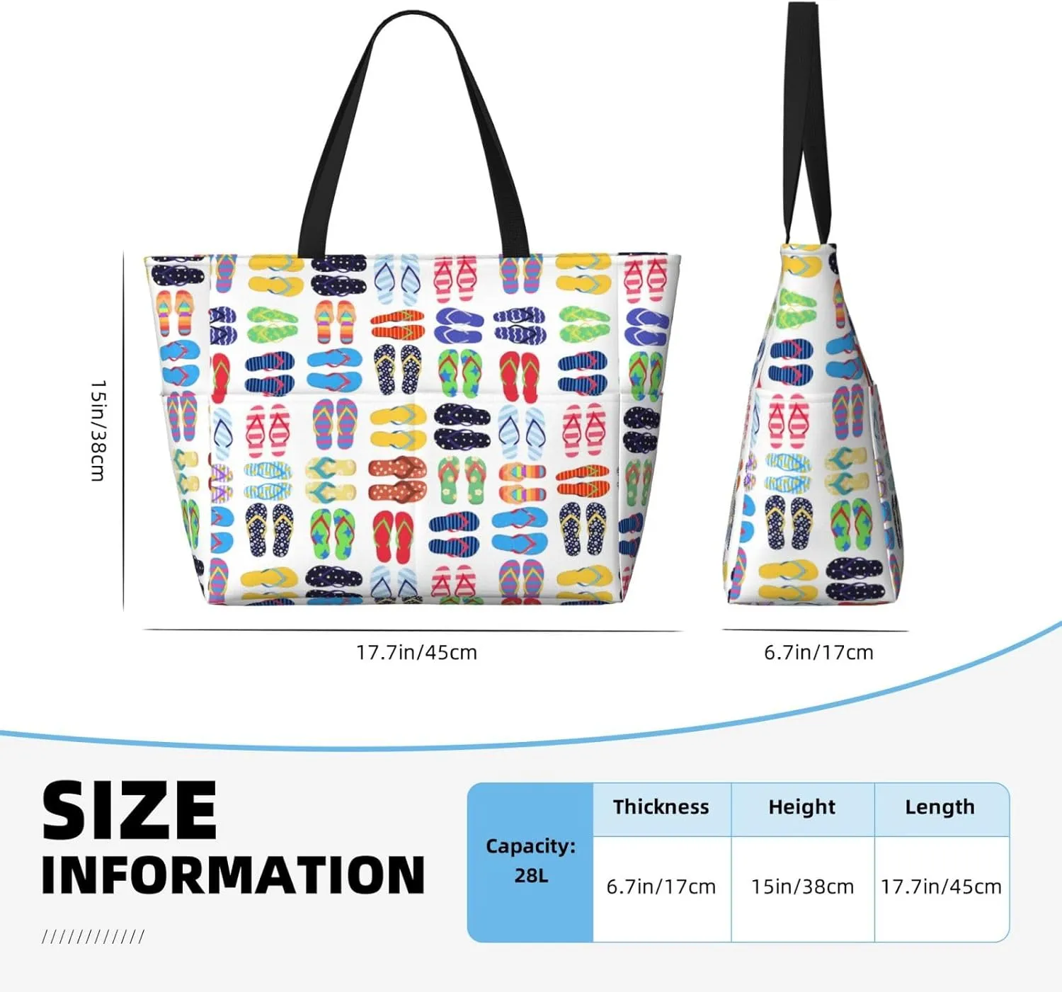 Beach Tote Bag for Women Beach Bag Waterproof and Sandproof Tote Bag with Wet Bag Large Travel Bag for Weekend Travel